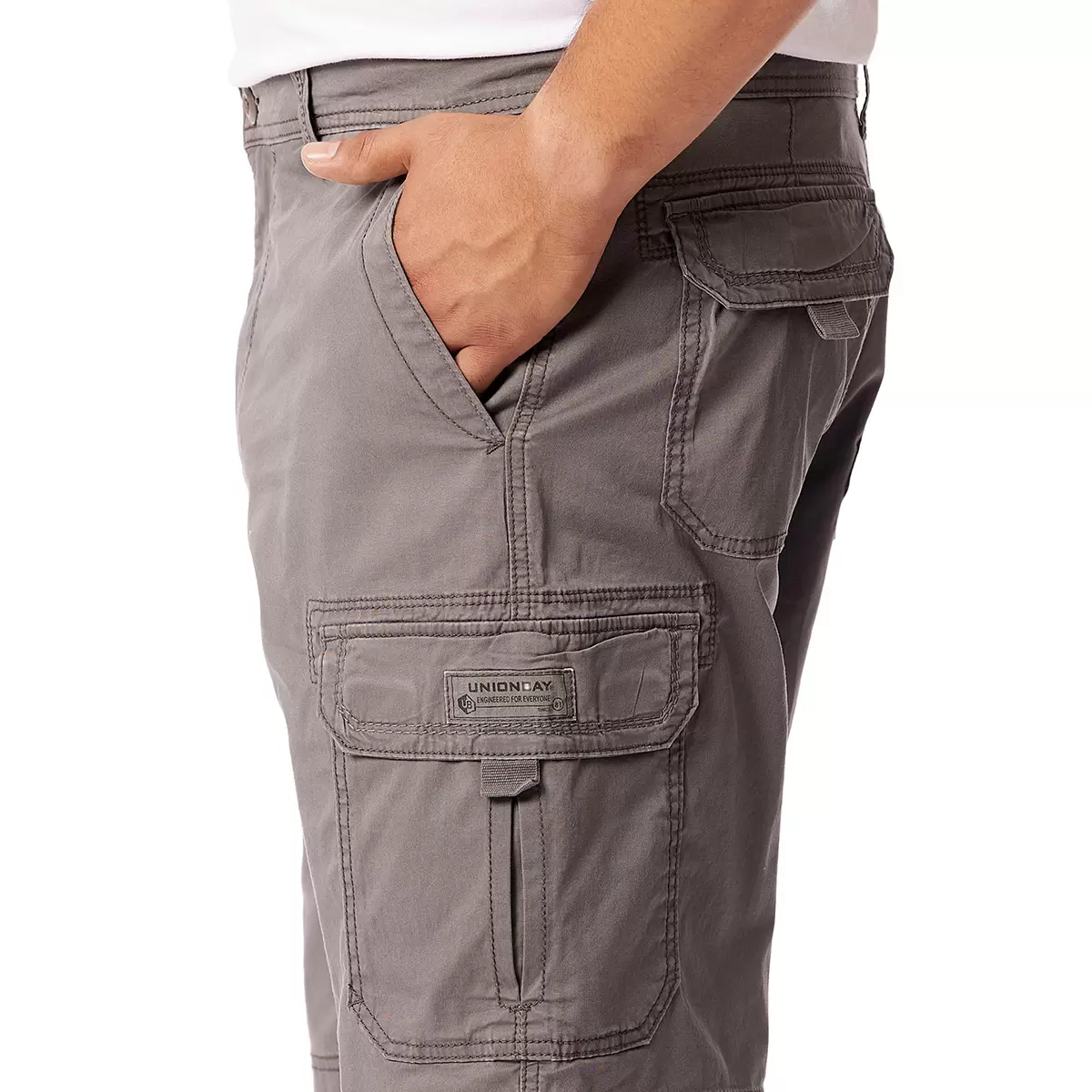 Unionbay 男 Jackson系列 工作短褲 灰 腰圍 36吋