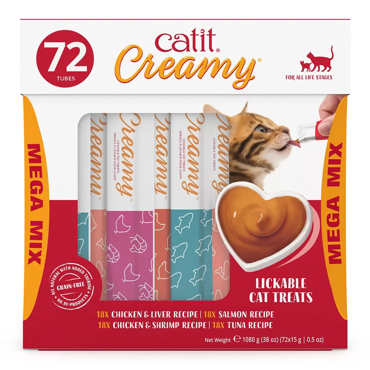 Catit Creamy 鮮肉泥貓零食 15公克 X 72入