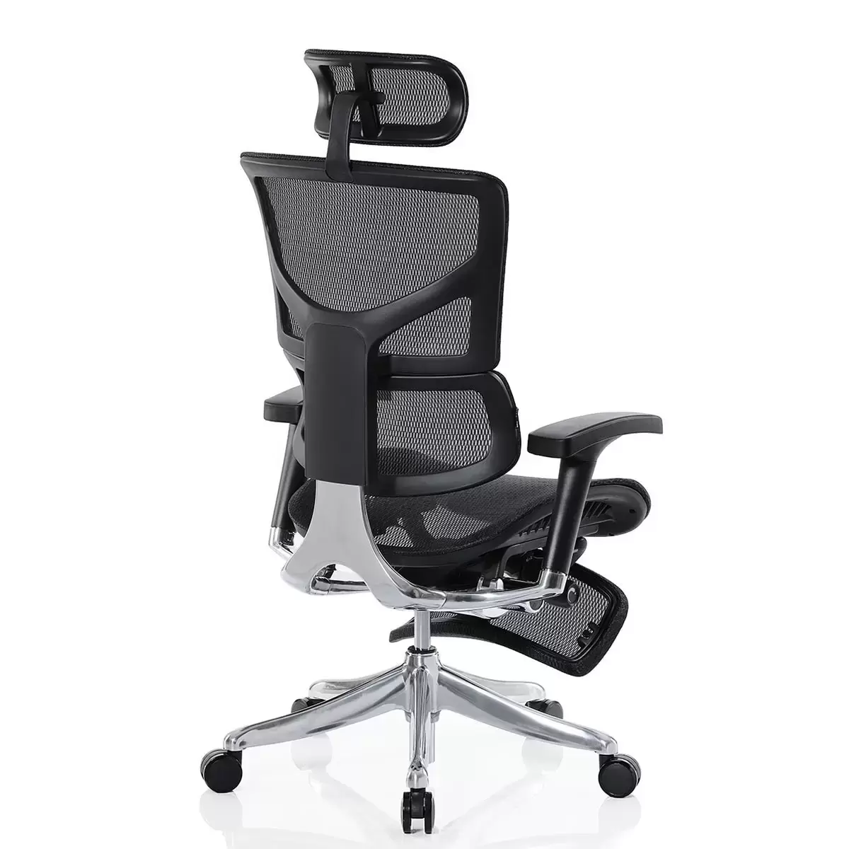 Ergoking 全功能網布人體工學椅附腳凳 171-Pro系列 黑