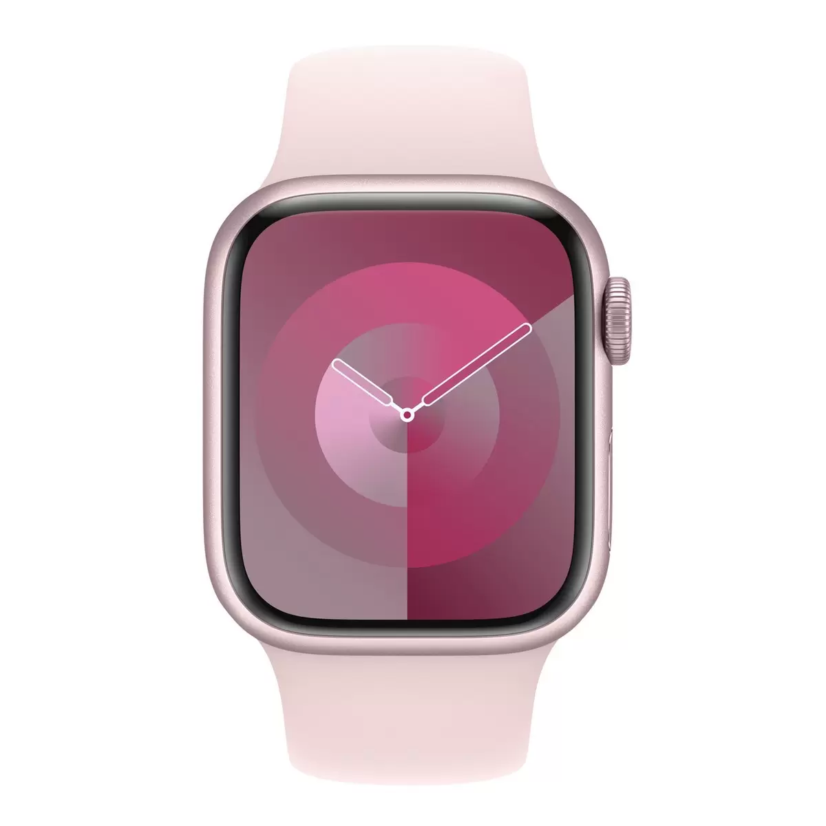 Apple Watch S9 (GPS + 行動網路) 41公釐 粉紅色鋁金屬錶殼 淡粉色運動型錶帶 M/L