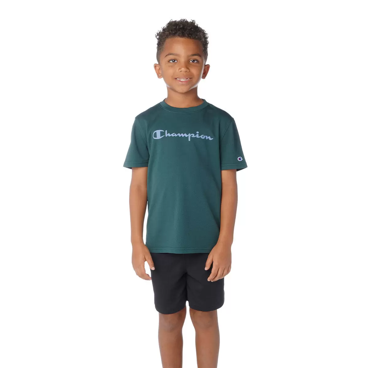 Champion 男童短袖T恤兩件組 綠 S