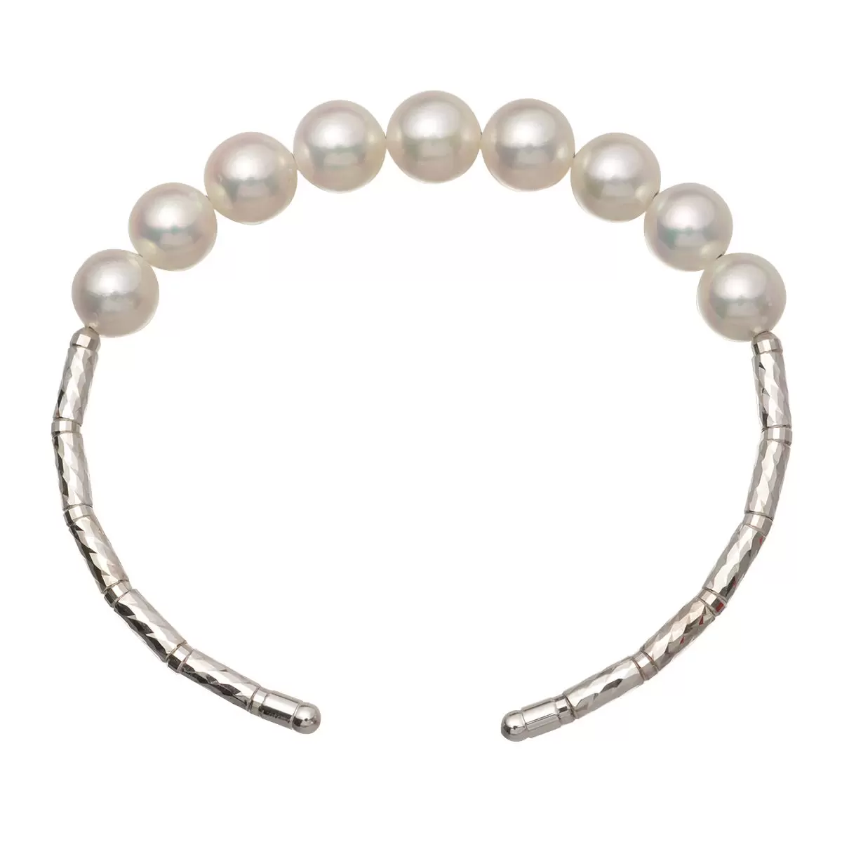 Tokyo Pearl 7.0公釐 18K白K金 Akoya珍珠手環