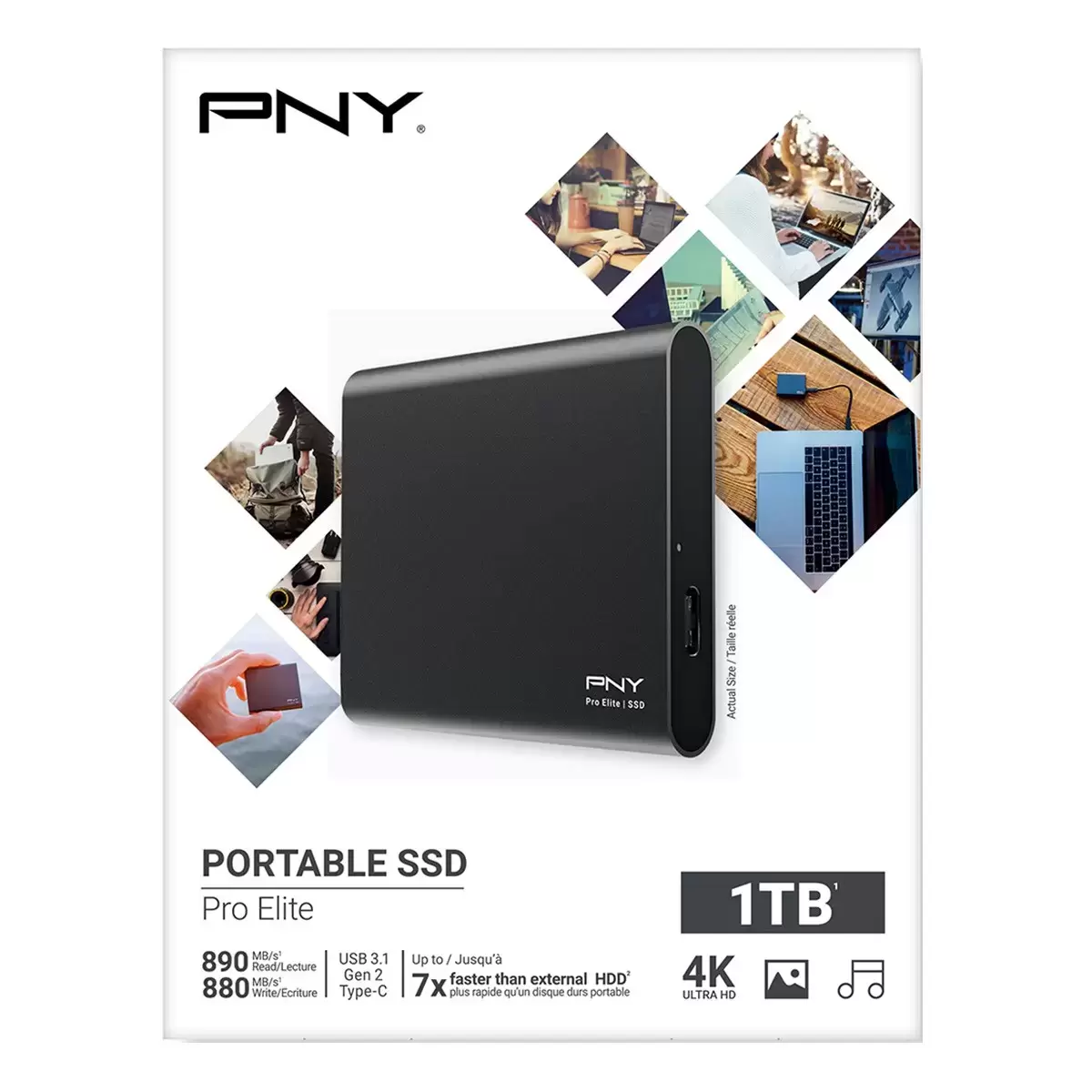 PNY 1TB 攜帶式固態硬碟