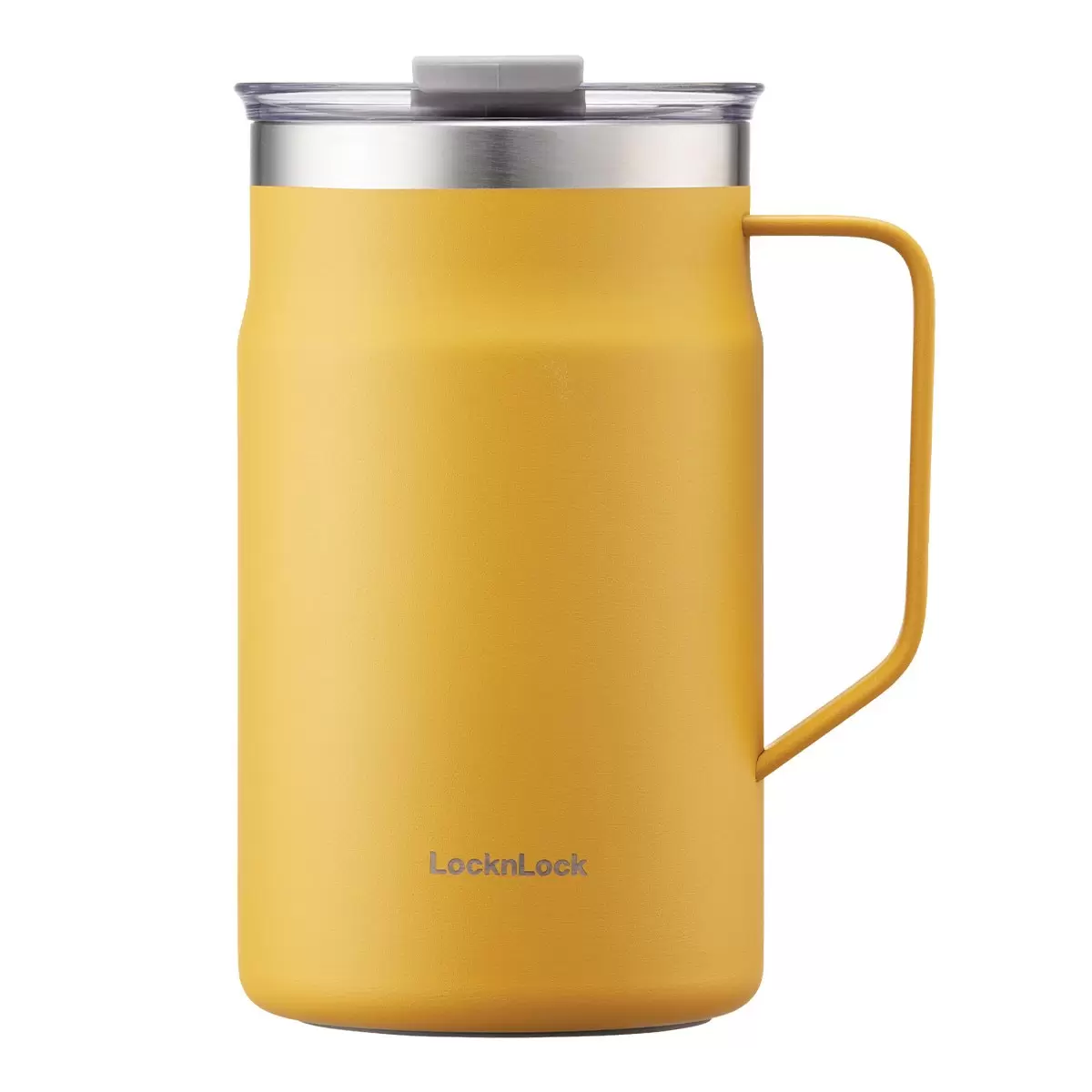 LocknLock 都會馬克咖啡杯 600毫升 X 2件組 丹寧藍 + 光譜黃
