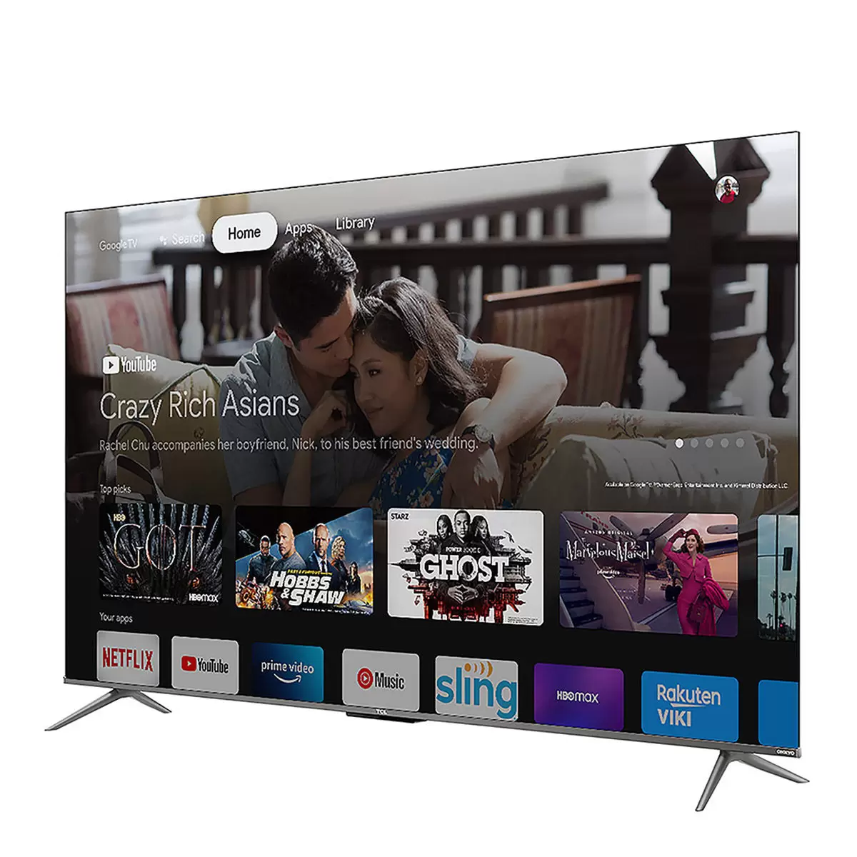 TCL 55吋 4K QLED Google TV 量子智能連網液晶顯示器不含視訊盒 55C635