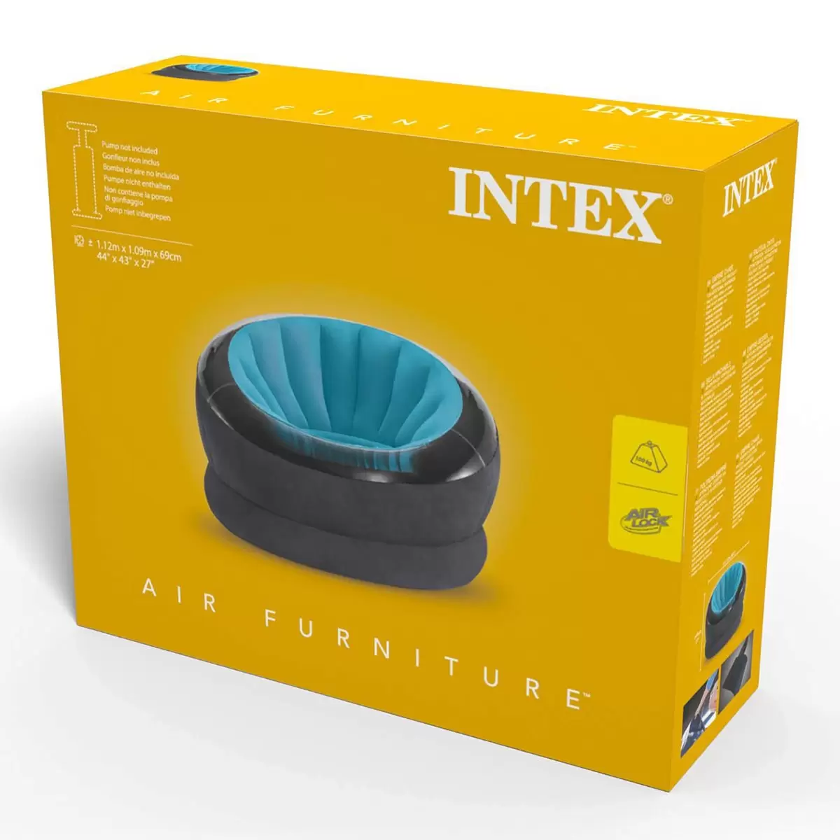 Intex 單人充氣沙發 藍色