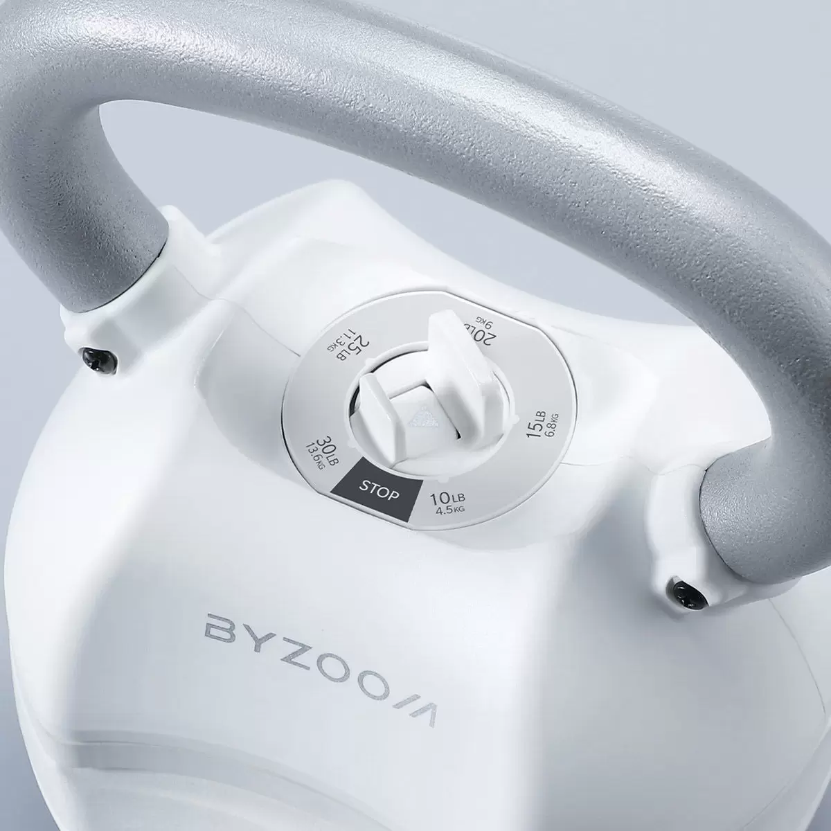 ByZoom 5段重量秒速可調整式壺鈴 30磅 白