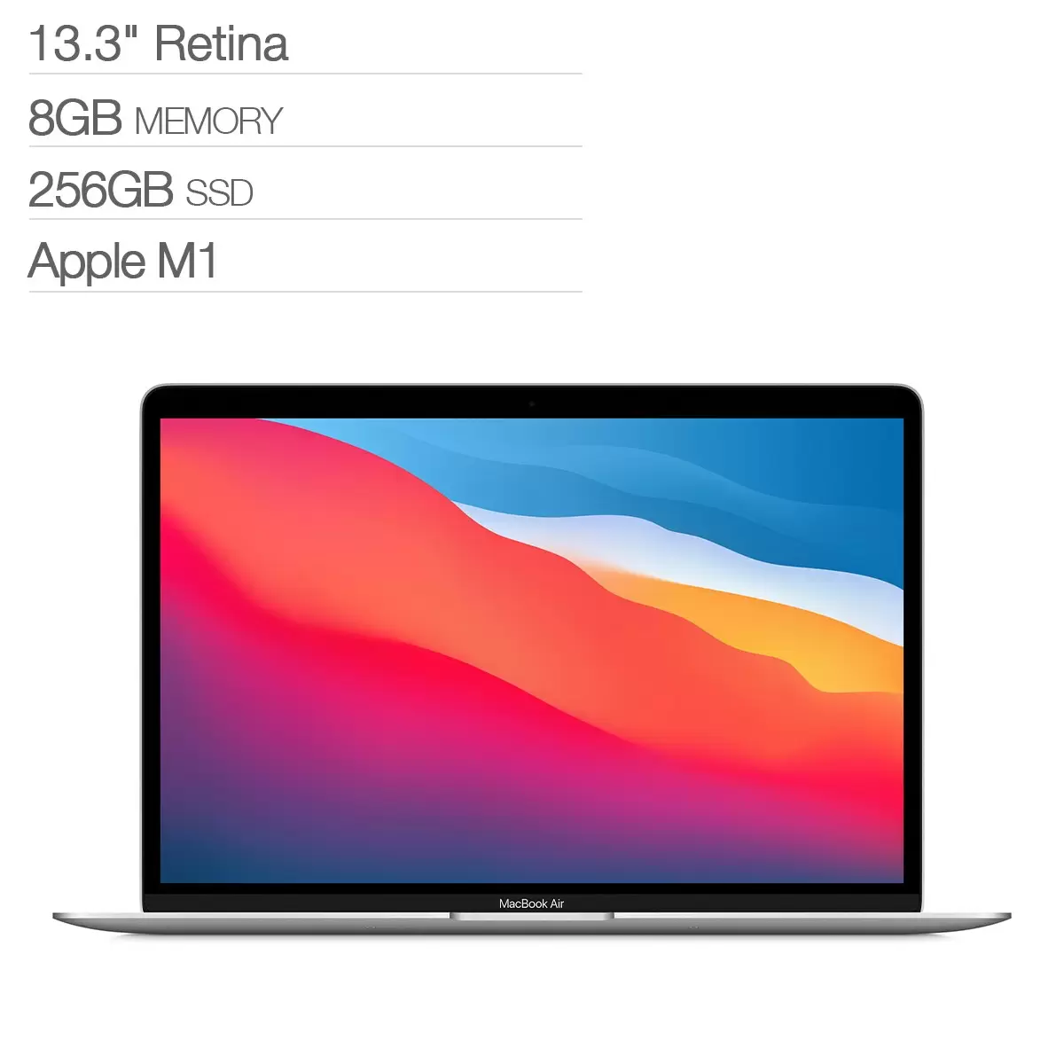 Apple MacBook Air 13吋 M1晶片 8核心 8GB 256GB SSD 銀