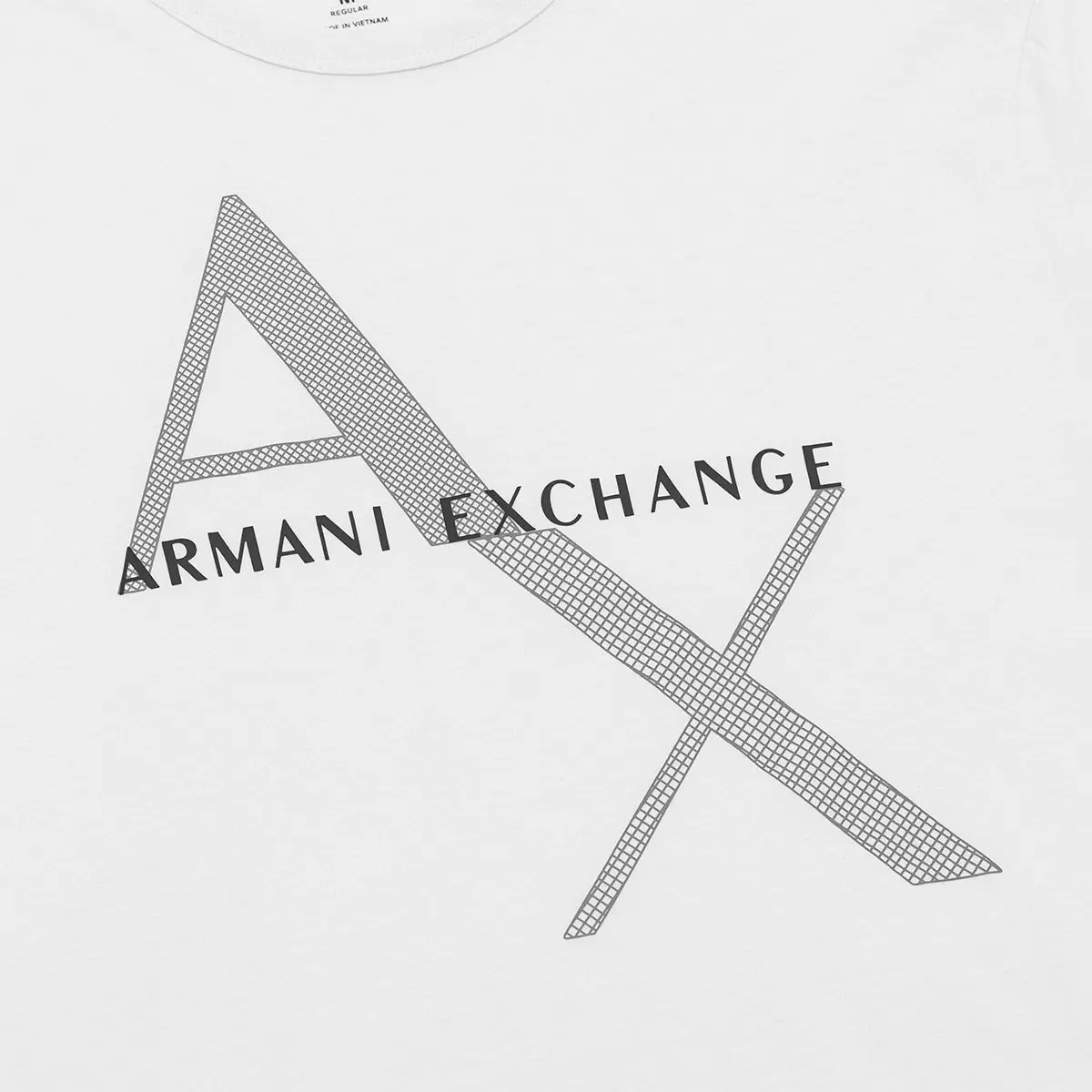 Armani Exchange 男短袖上衣 白色底圖字母 XL