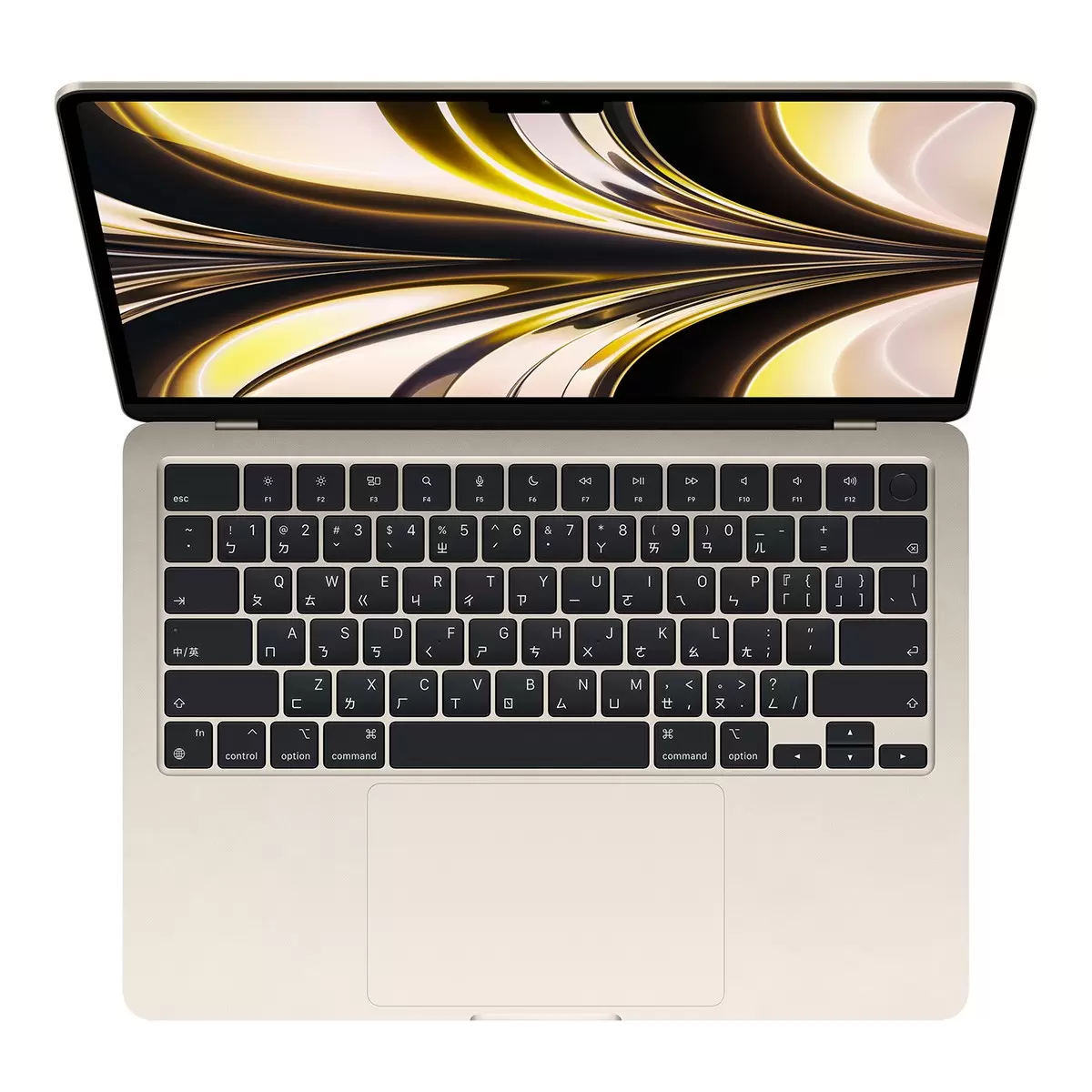 Apple MacBook Air 13吋 配備 M2晶片 8核心 CPU 8核心 GPU 8GB 256GB SSD 星光色