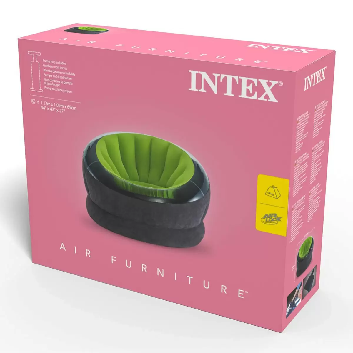 Intex 單人充氣沙發 綠色