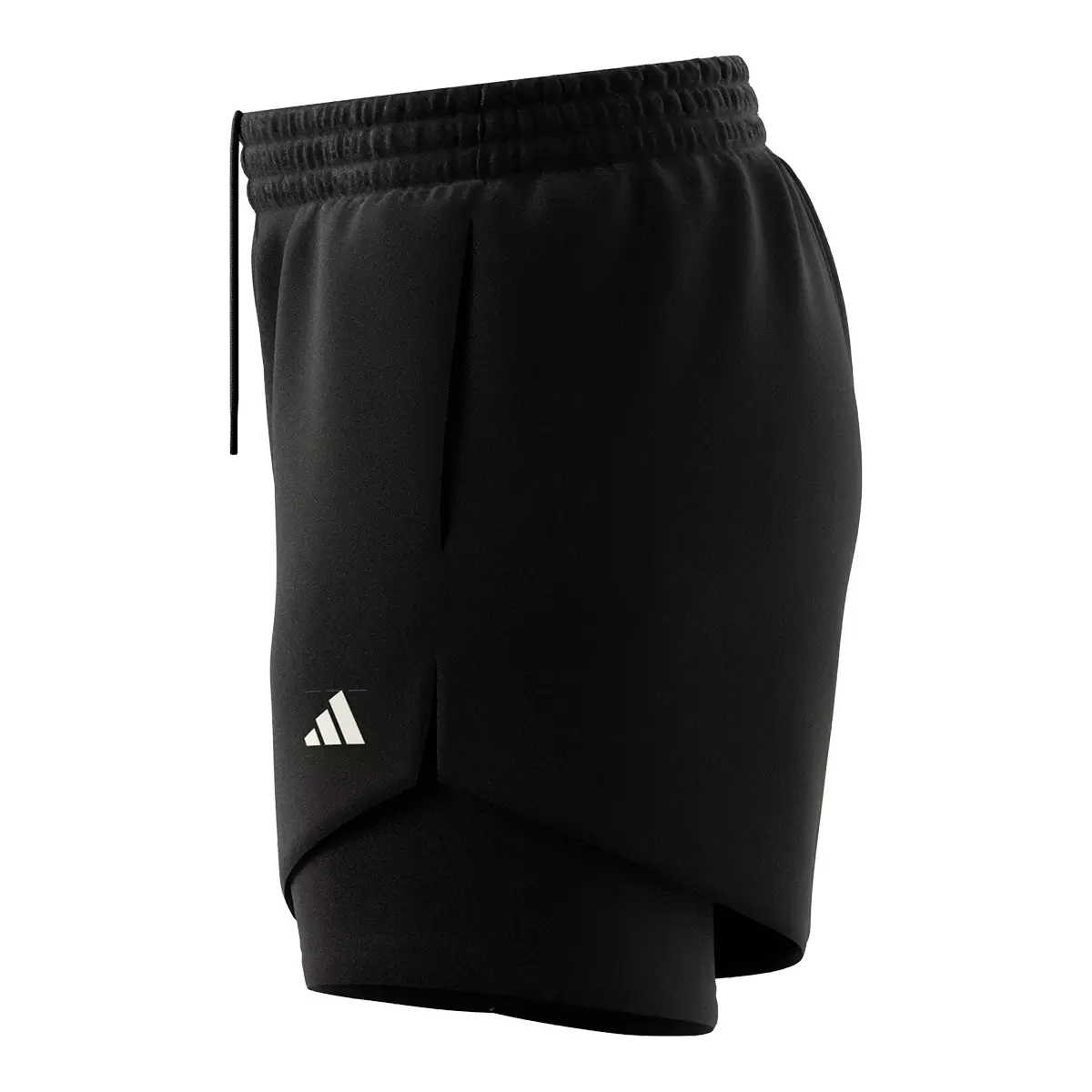 Adidas 女運動二合一短褲 黑 XL