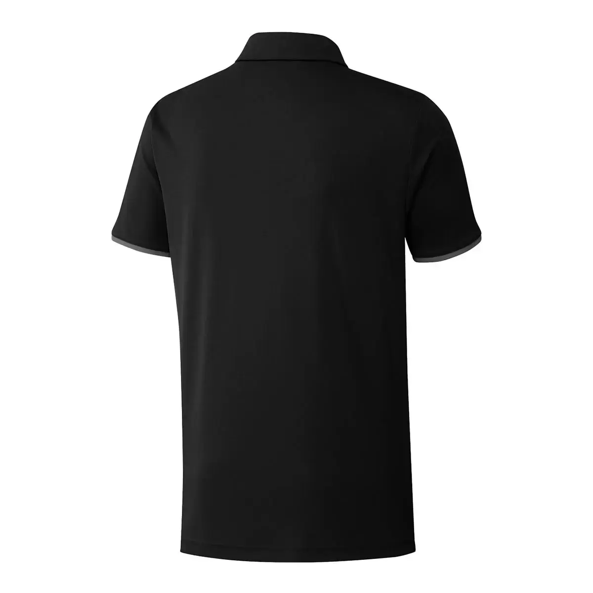 Adidas Golf 男短袖橫條Polo衫 黑 L