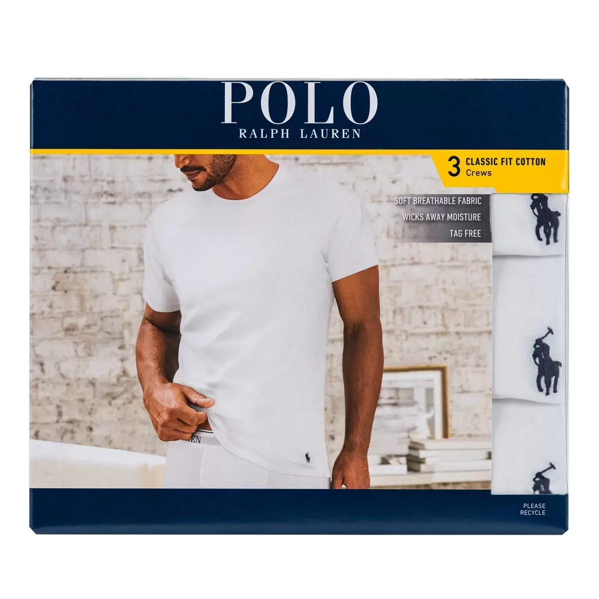 Polo Ralph Lauren 男短袖上衣三件組 白 L