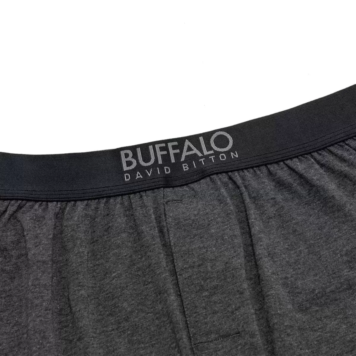 Buffalo 男彈性平口褲六入 黑色 / 灰色 L