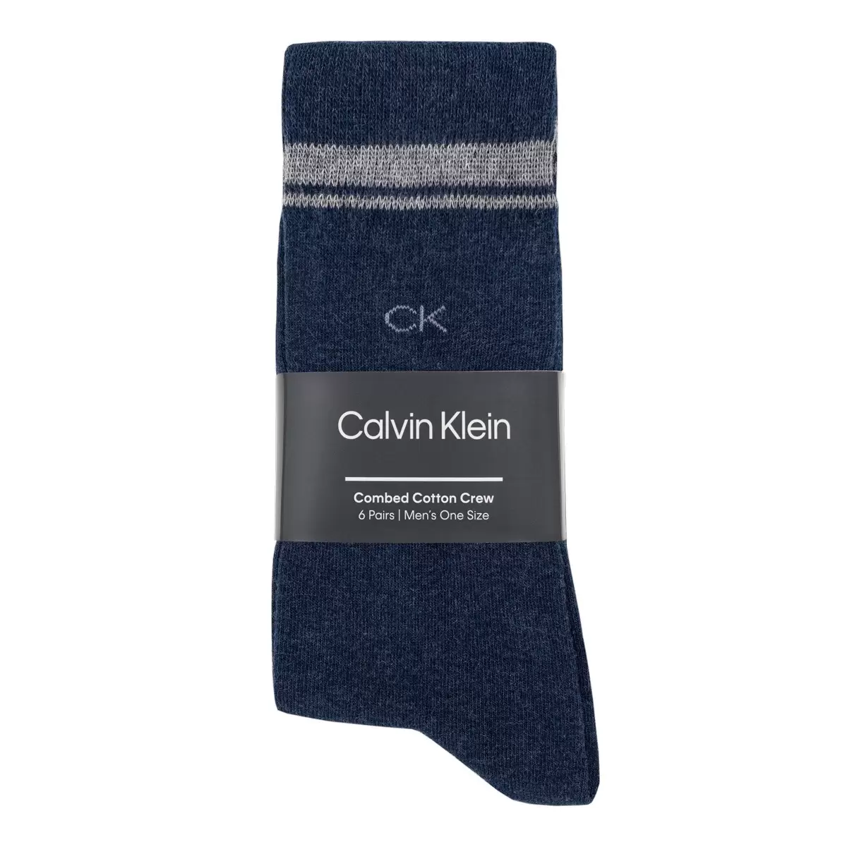 Calvin Klein 男紳士襪六入組 深藍組