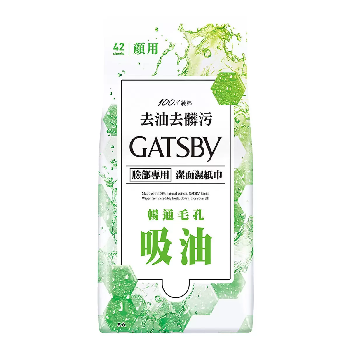 Gatsby 潔面濕紙巾 控油型 42張 X 6入