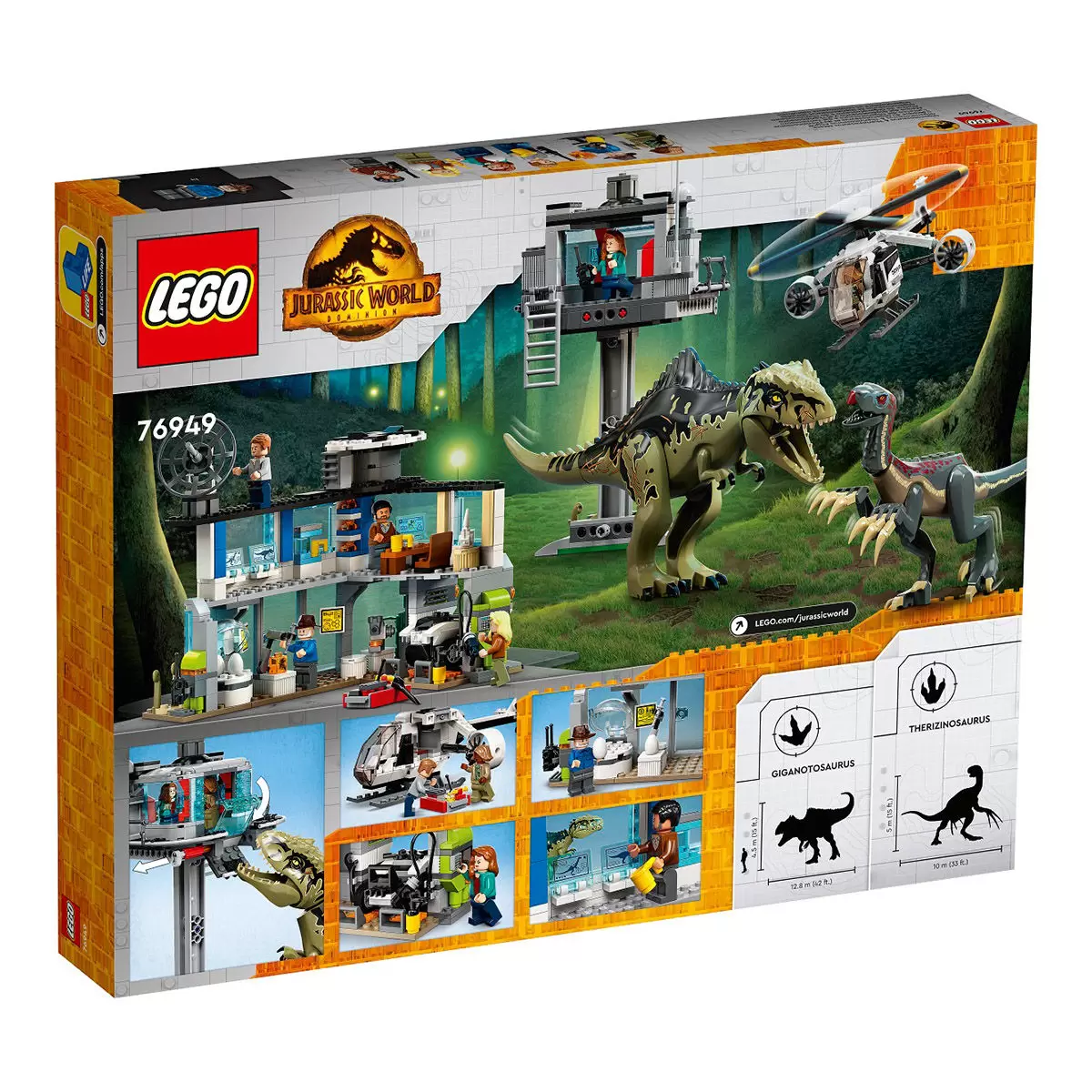 LEGO 侏儸紀世界 Giganotosaurus & Therizinosaurus Attack 76949