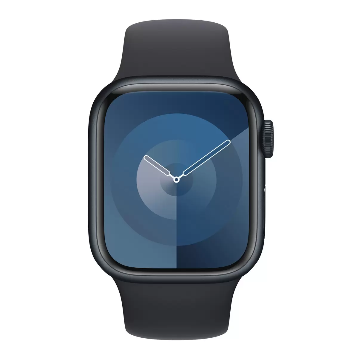 Apple Watch S9 (GPS) 41公釐 午夜色鋁金屬錶殼 午夜色運動型錶帶 S/M