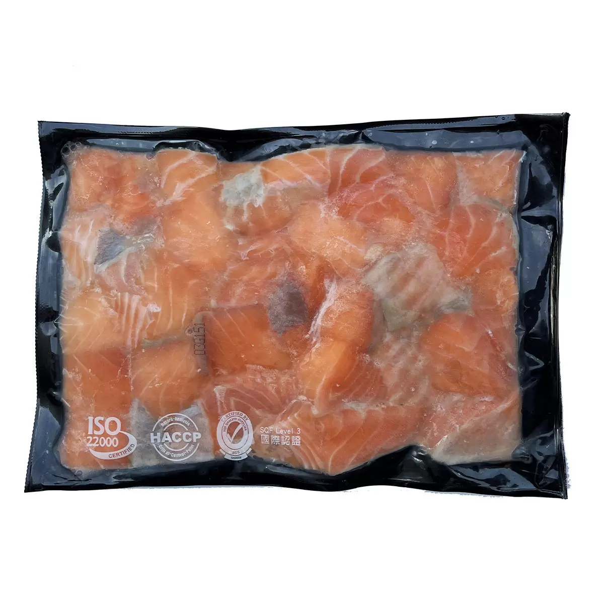 冷凍鮭魚切塊 1公斤 X 4包 X 60箱 / 板