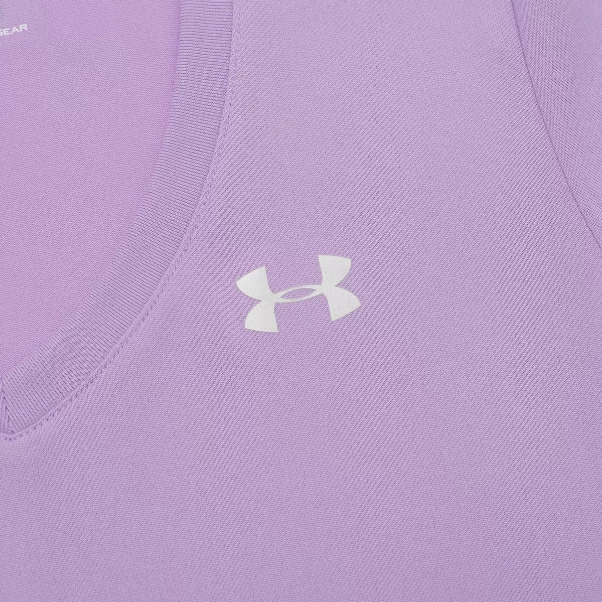 Under Armour 女V領短袖運動上衣 紫