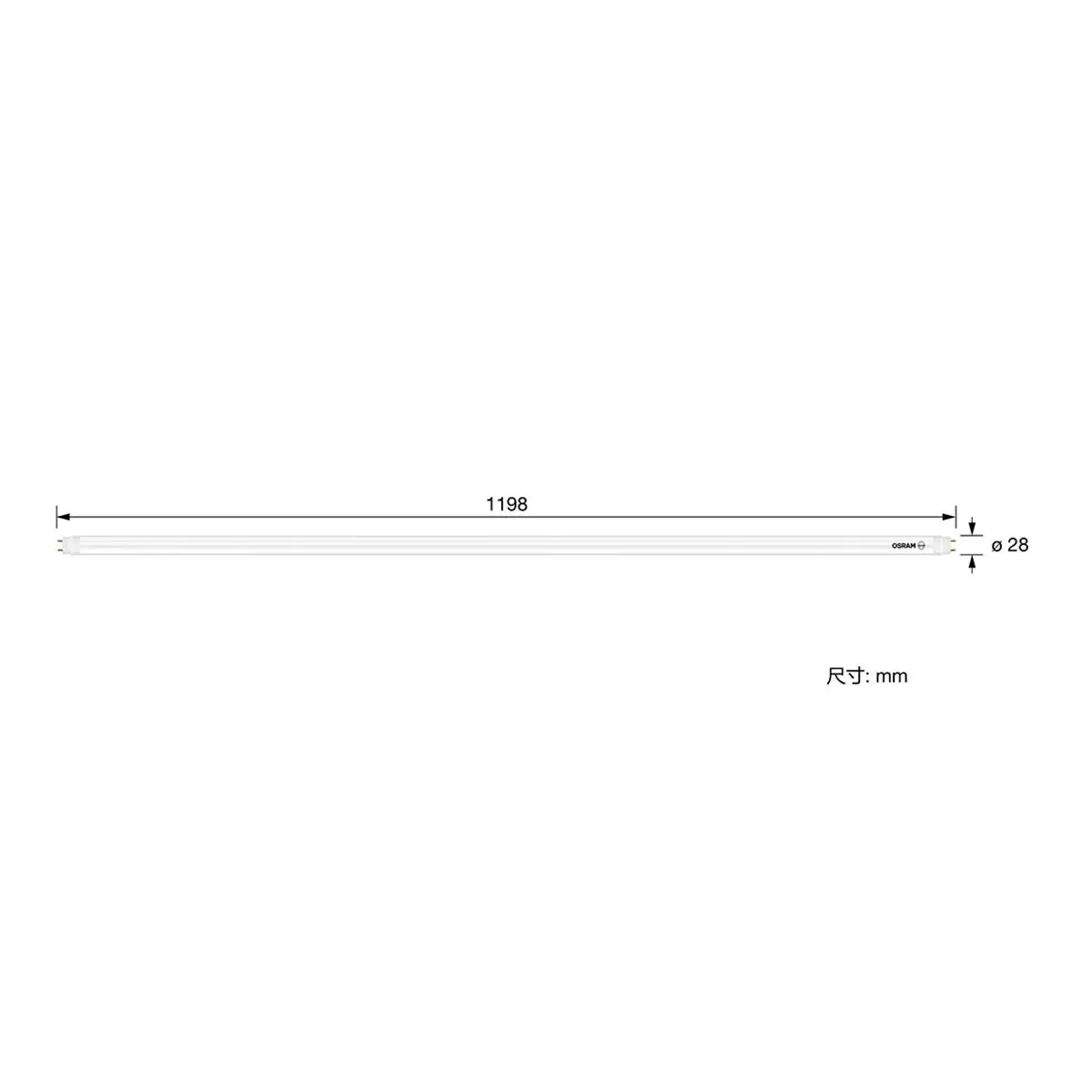 歐司朗 朗德萬斯 16W T8 LED 4呎雙端燈管 黃光 4入