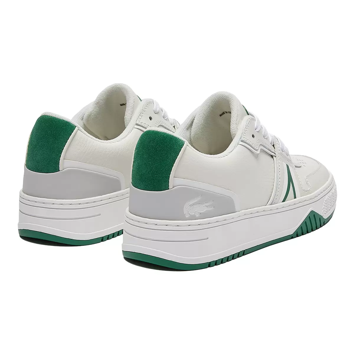 Lacoste 女皮革運動鞋 白綠 UK 4.5