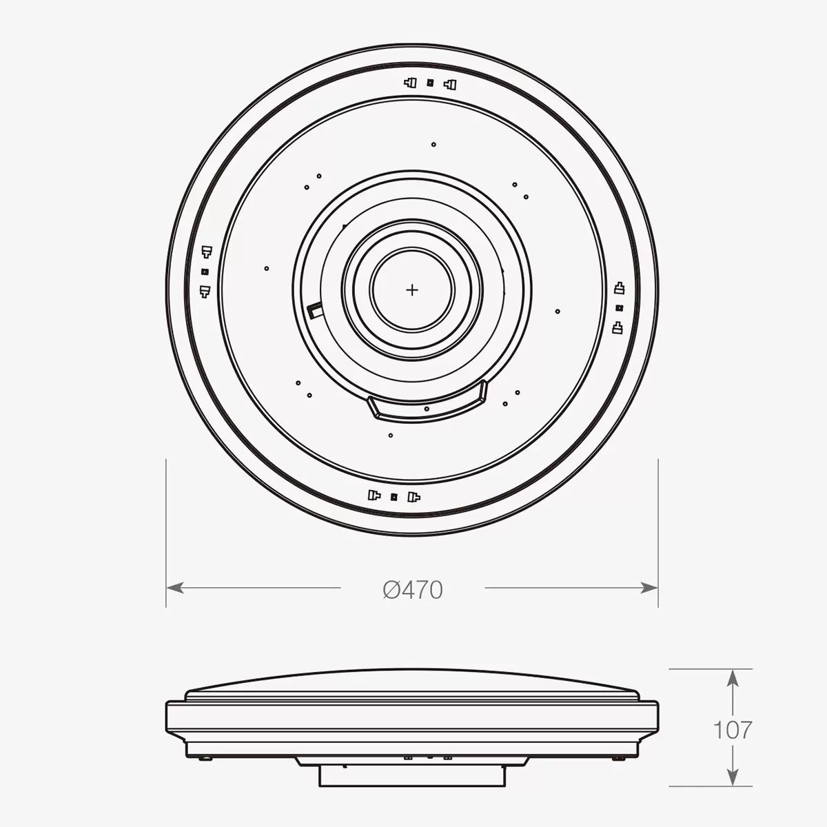 歐司朗 朗德萬斯 50W LED 調光調色溫吸頂燈 1入