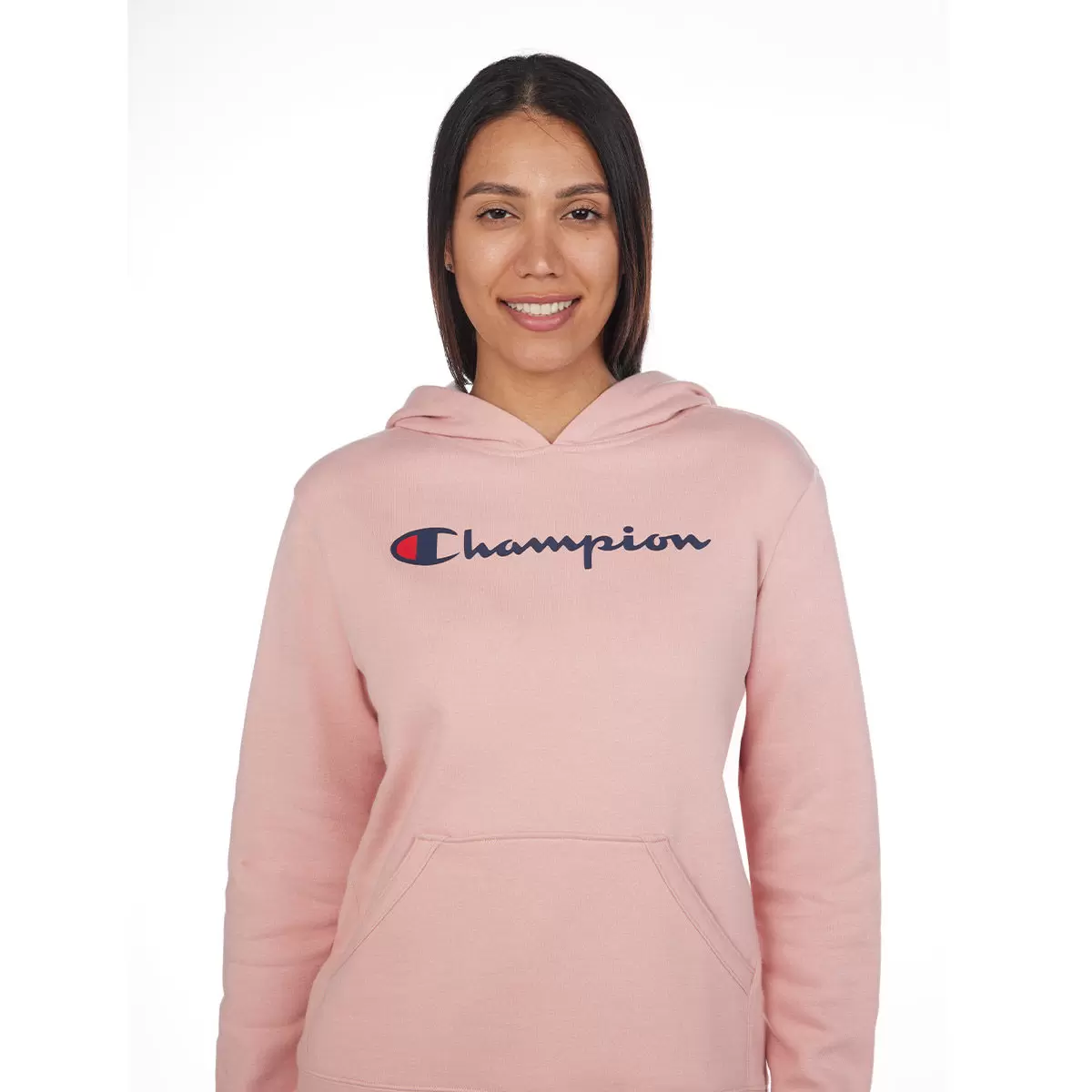 Champion 女連帽上衣 粉紅 L