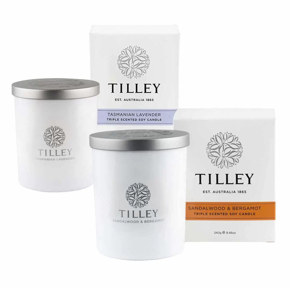 Tilley 微醺大豆香氛蠟燭2入組