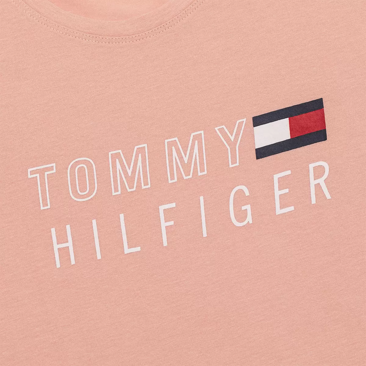 Tommy Hilfiger 女圓領短袖上衣 粉紅 XL