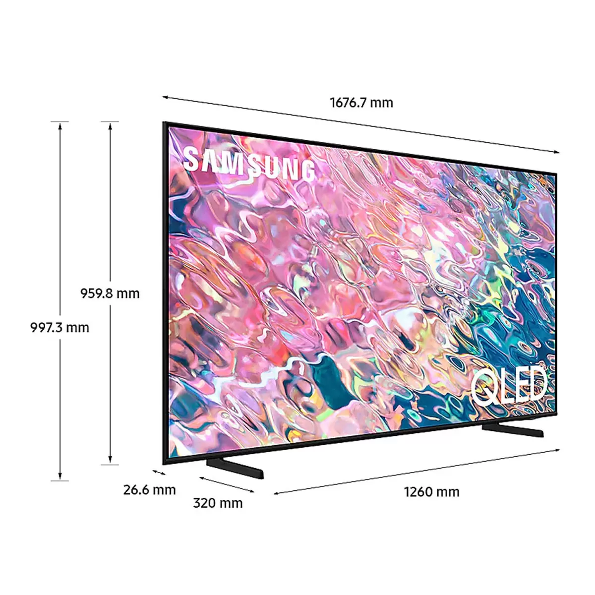 Samsung 75吋 4K QLED 量子電視 QA75Q60BAWXZW