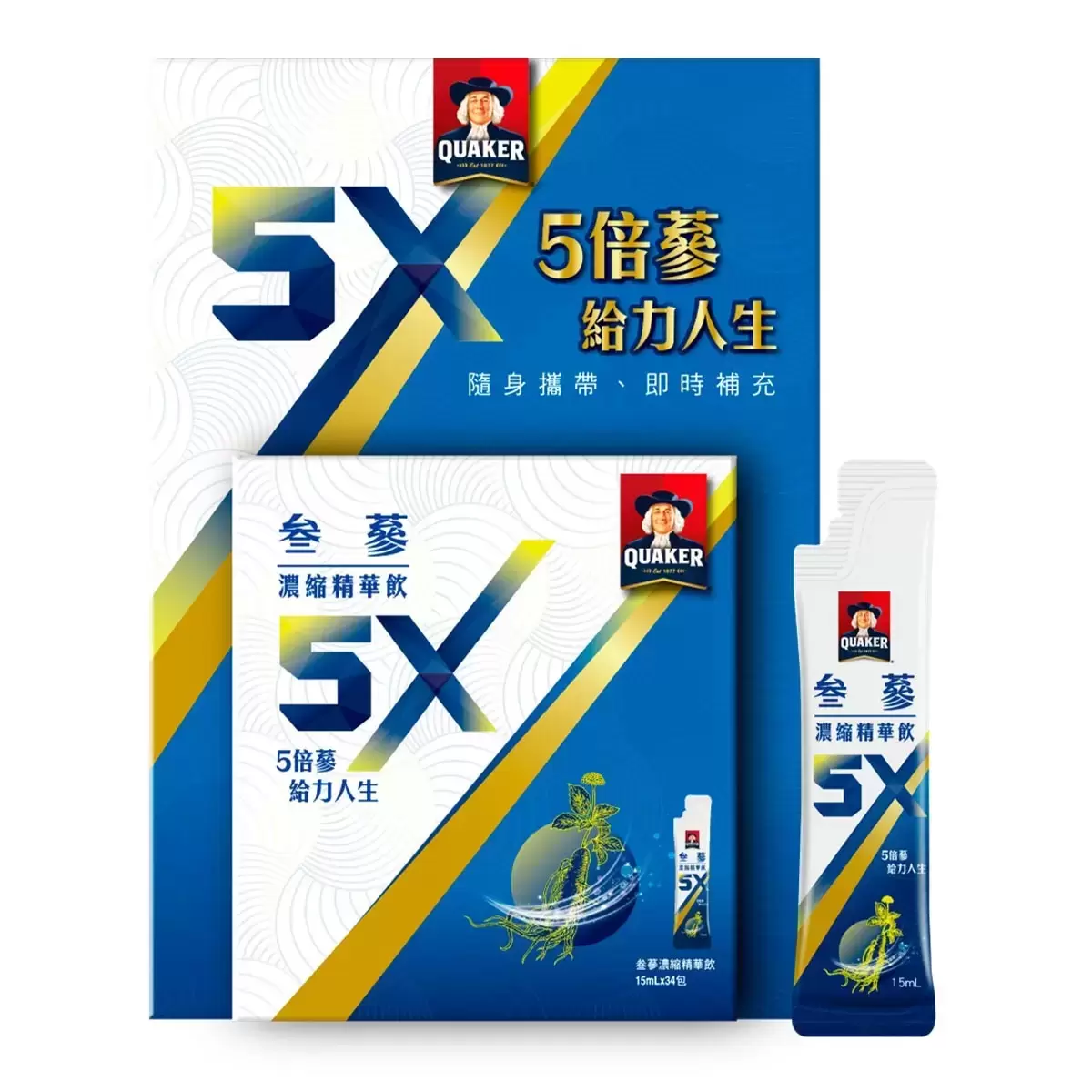 桂格 5X參蔘濃縮精華飲 15毫升 X 34入