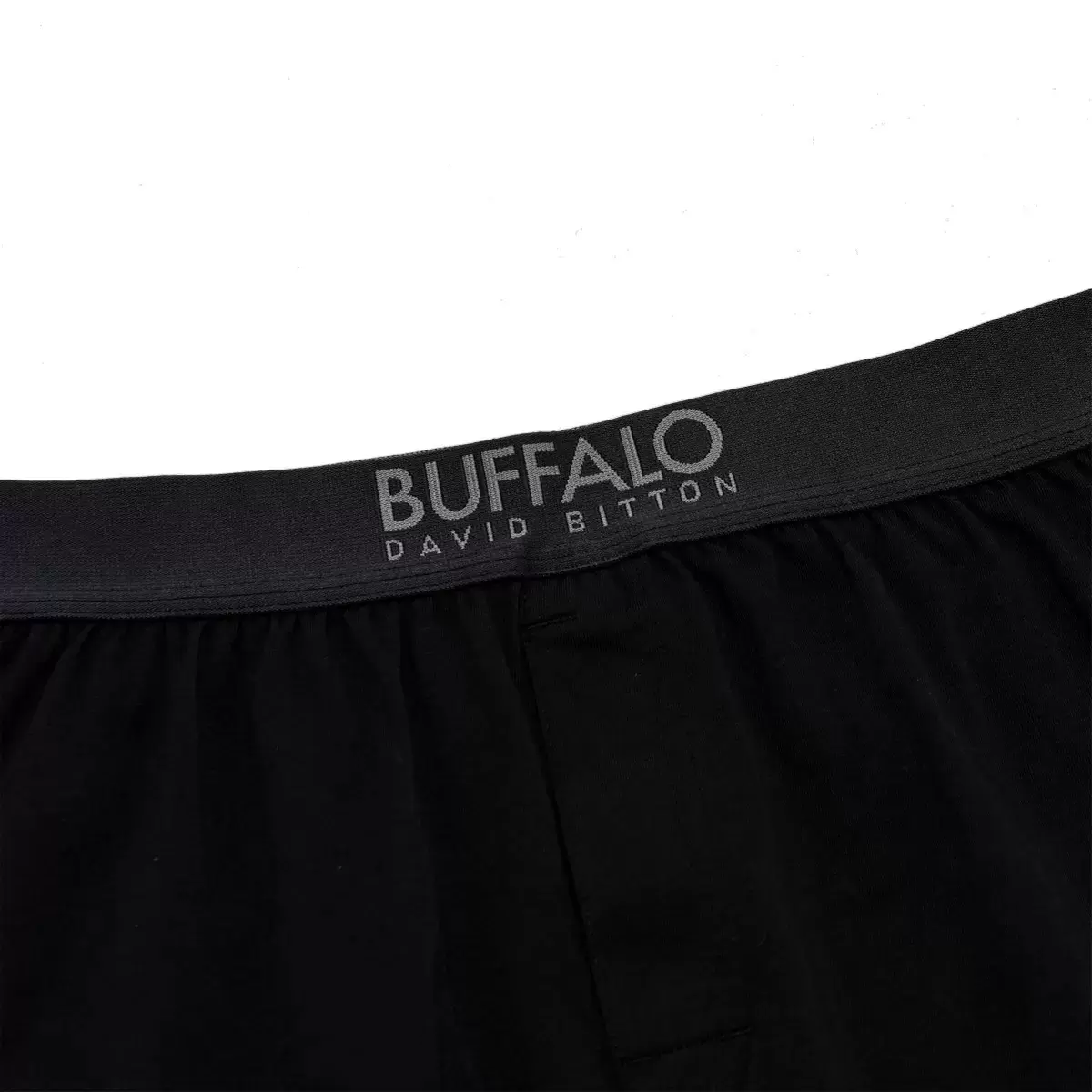 Buffalo 男彈性平口褲六入 黑色 / 灰色 L