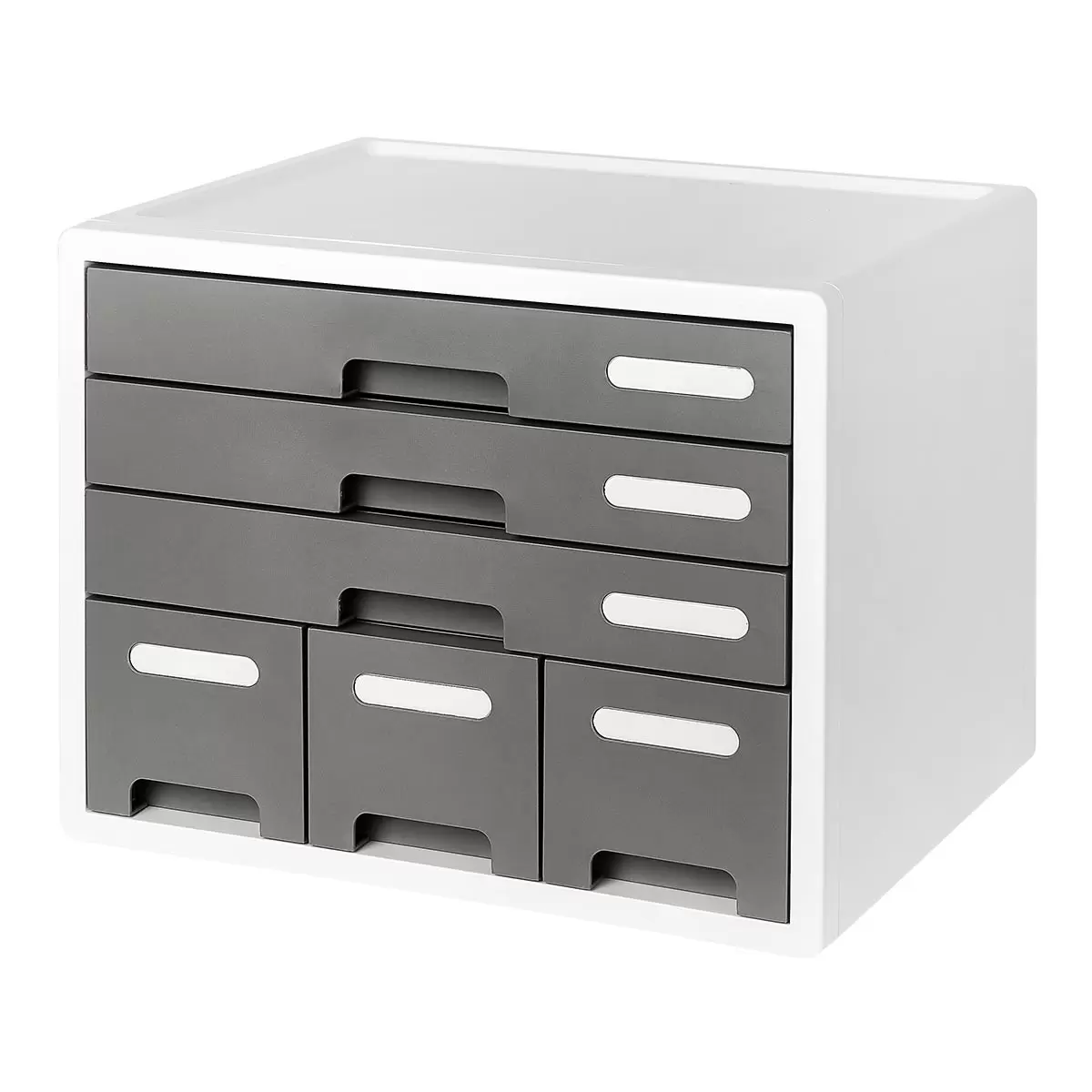 Sysmax 桌上型 4 層資料置物櫃 灰色
