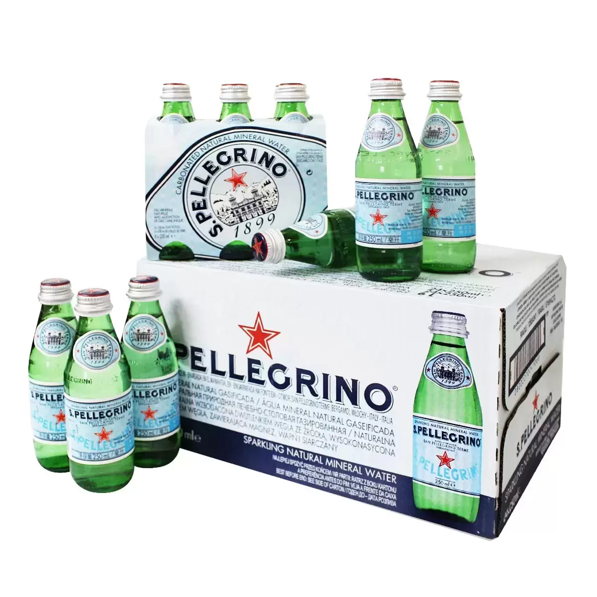 San Pellegrino 聖沛黎洛 天然氣泡水 250毫升 X 24瓶