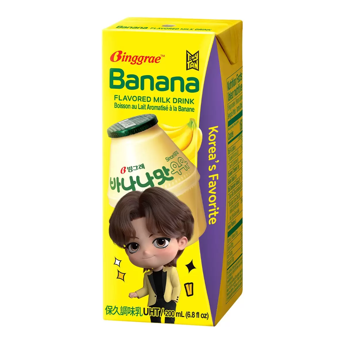 Binggrae 香蕉牛奶 保久調味乳 200毫升 X 24入
