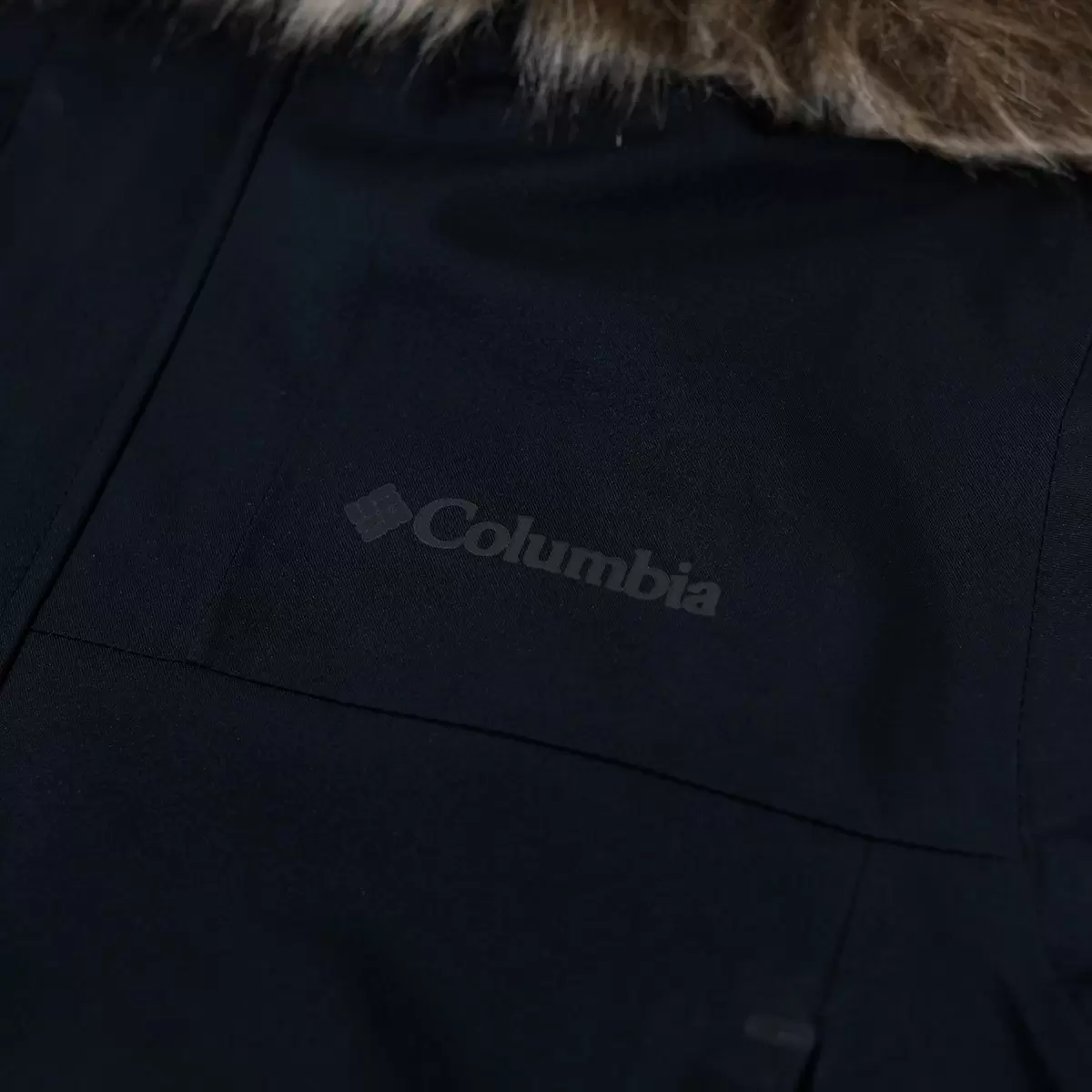 Columbia 男羽絨大衣外套 黑 S