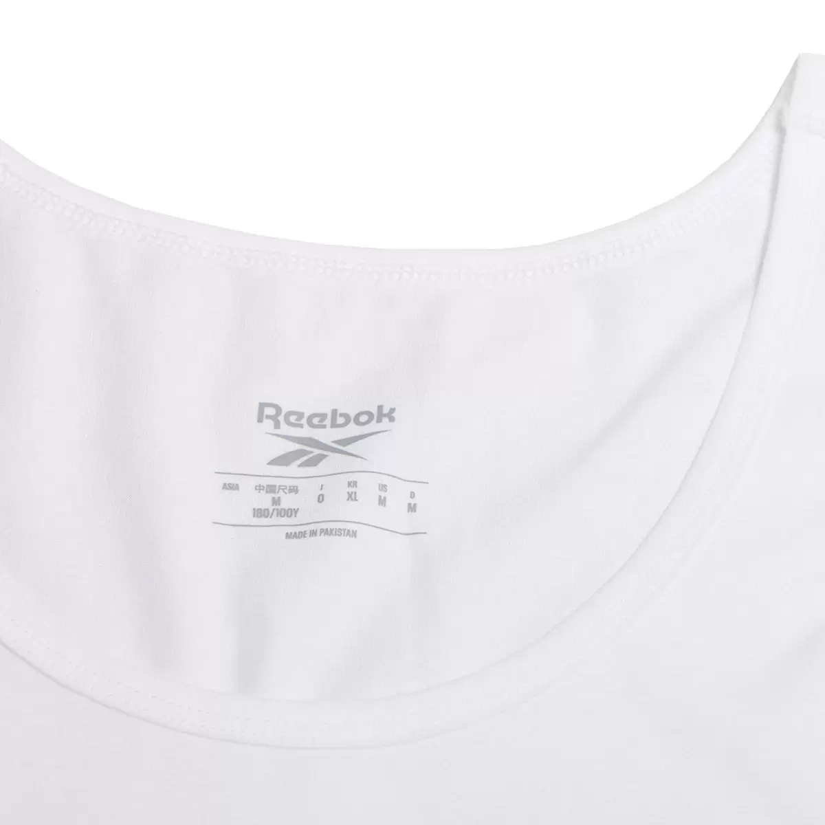 Reebok 男Logo背心 白 L