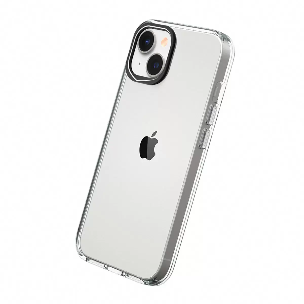 犀牛盾 iPhone 14 Clear 透明防摔手機殼 + 9H 3D滿版螢幕玻璃保護貼 + 手機掛繩 清水灰
