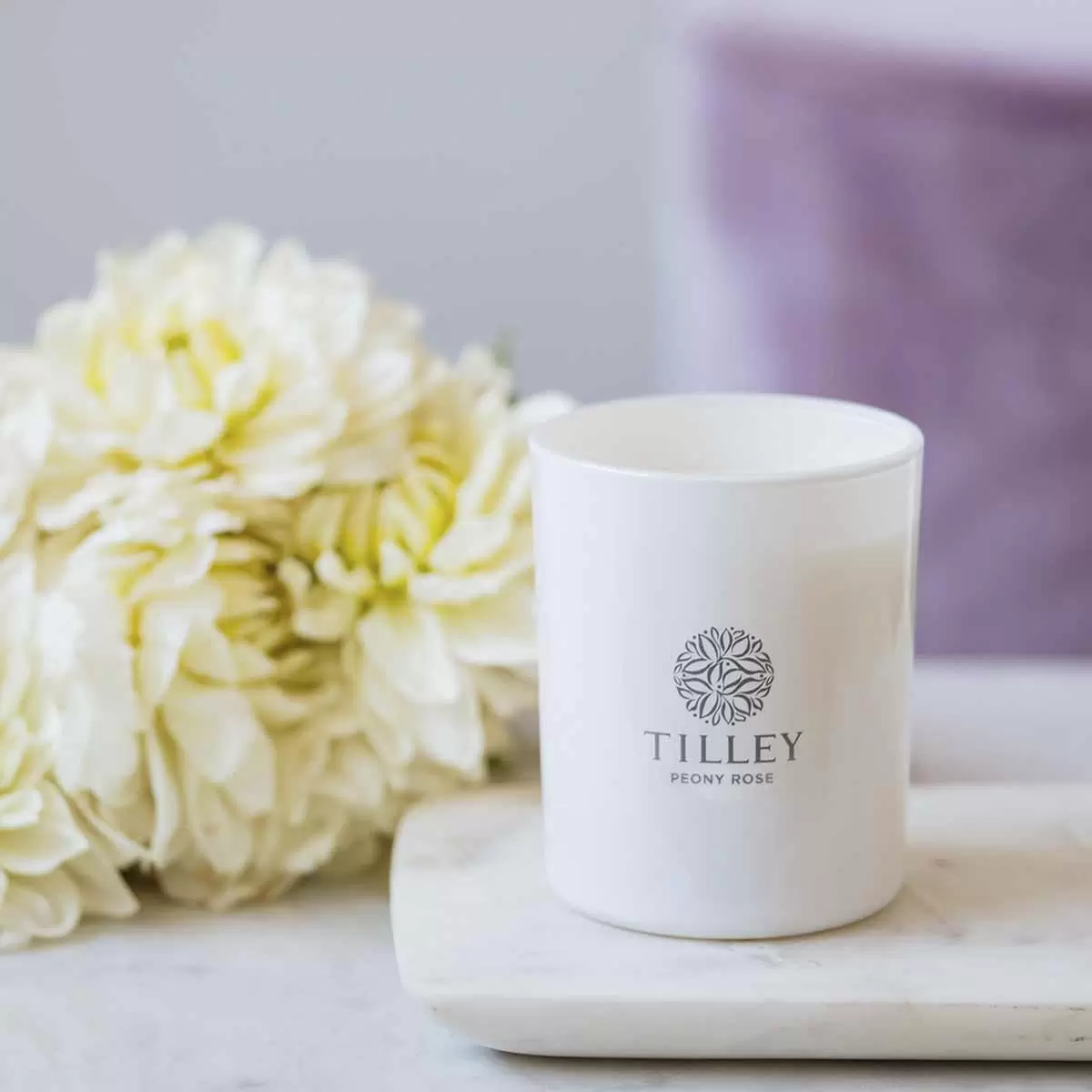 Tilley 微醺大豆香氛蠟燭2入組 塔斯馬尼亞薰衣草 + 牡丹玫瑰