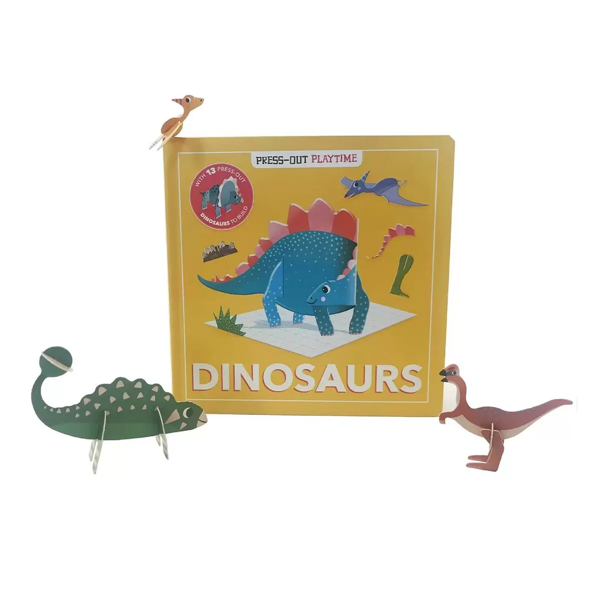Press-Out Playtime Book 外文遊戲書 Dinosaurs