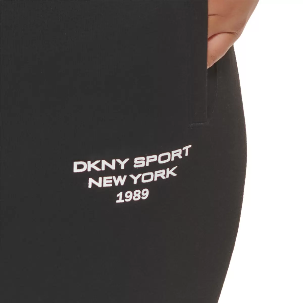 DKNY Sport 女休閒束口長褲 黑