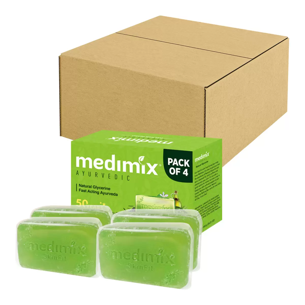 Medimix 印度綠寶石皇室藥草浴美肌皂 寶貝 200公克 X 64入