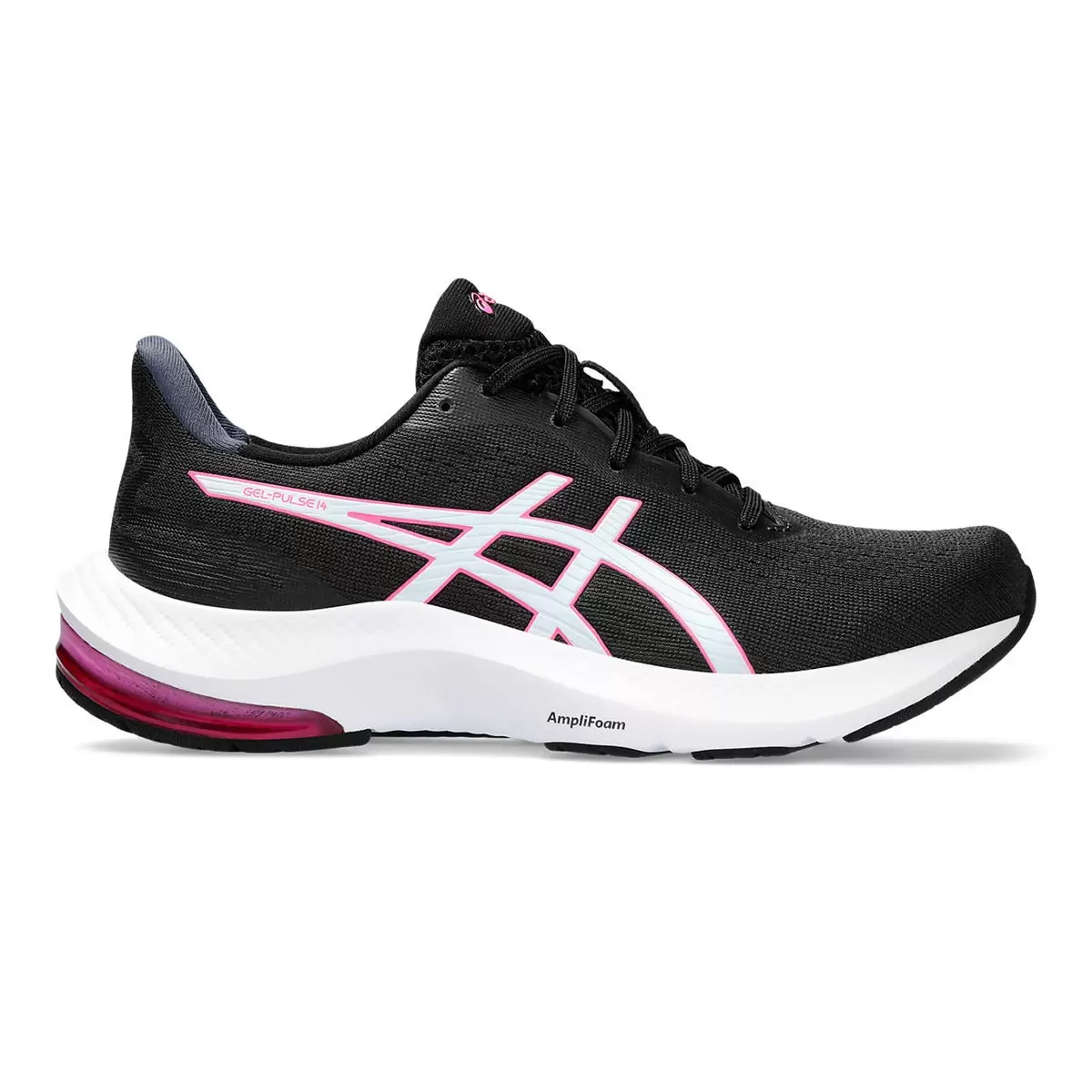 Asics 女慢跑鞋 黑粉 23.5公分