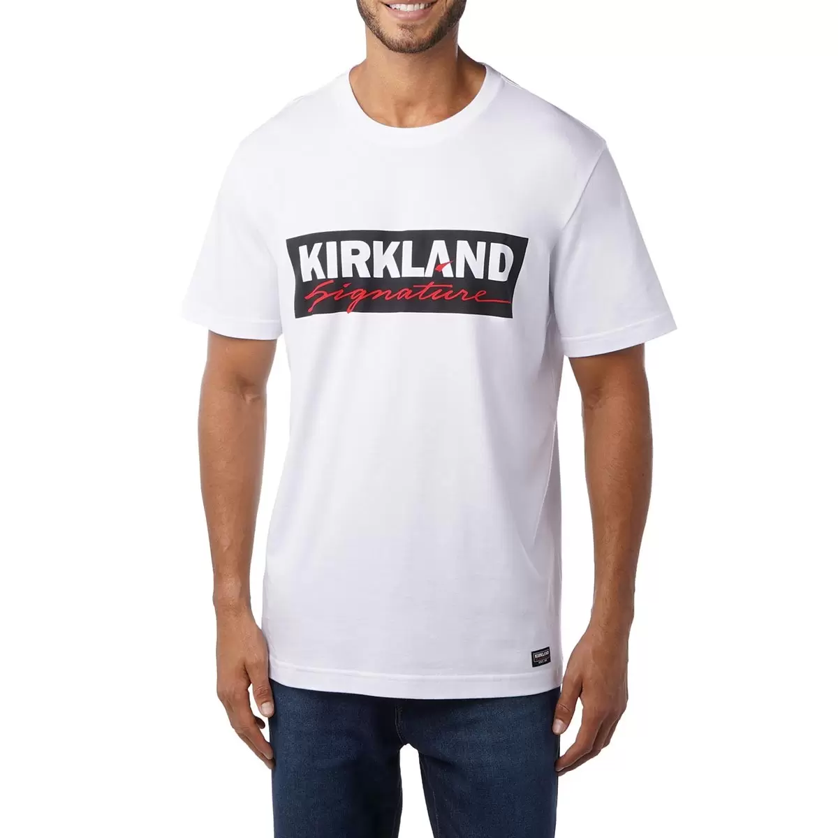 Kirkland Signature 科克蘭 Logo 短袖上衣 白 L
