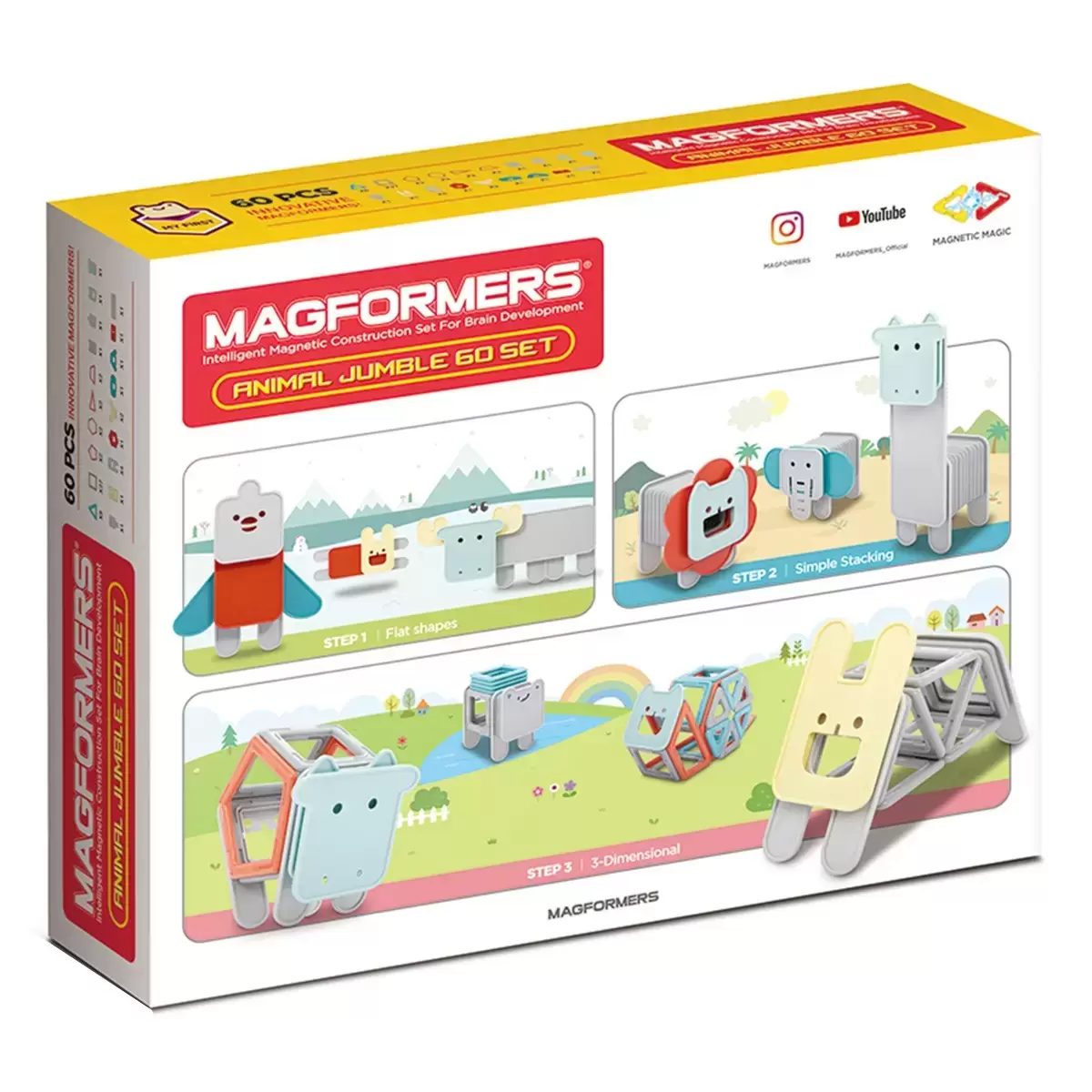 Magformers 磁性建構片 可愛動物組