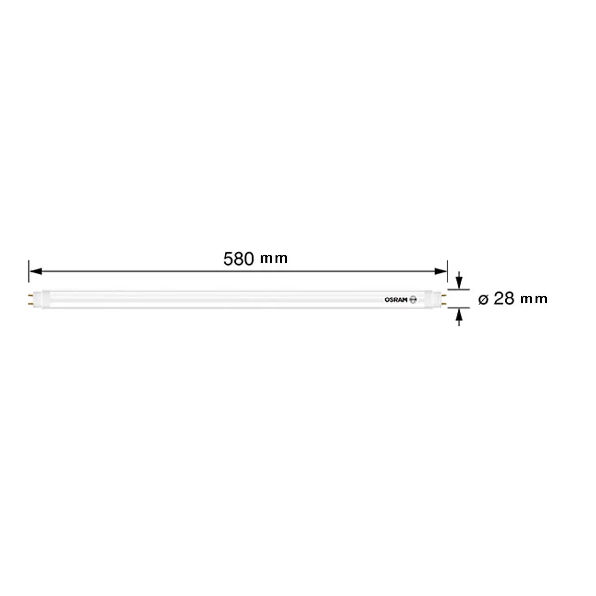 歐司朗 朗德萬斯 T8 8W 2呎 LED雙端燈管 4入 白光