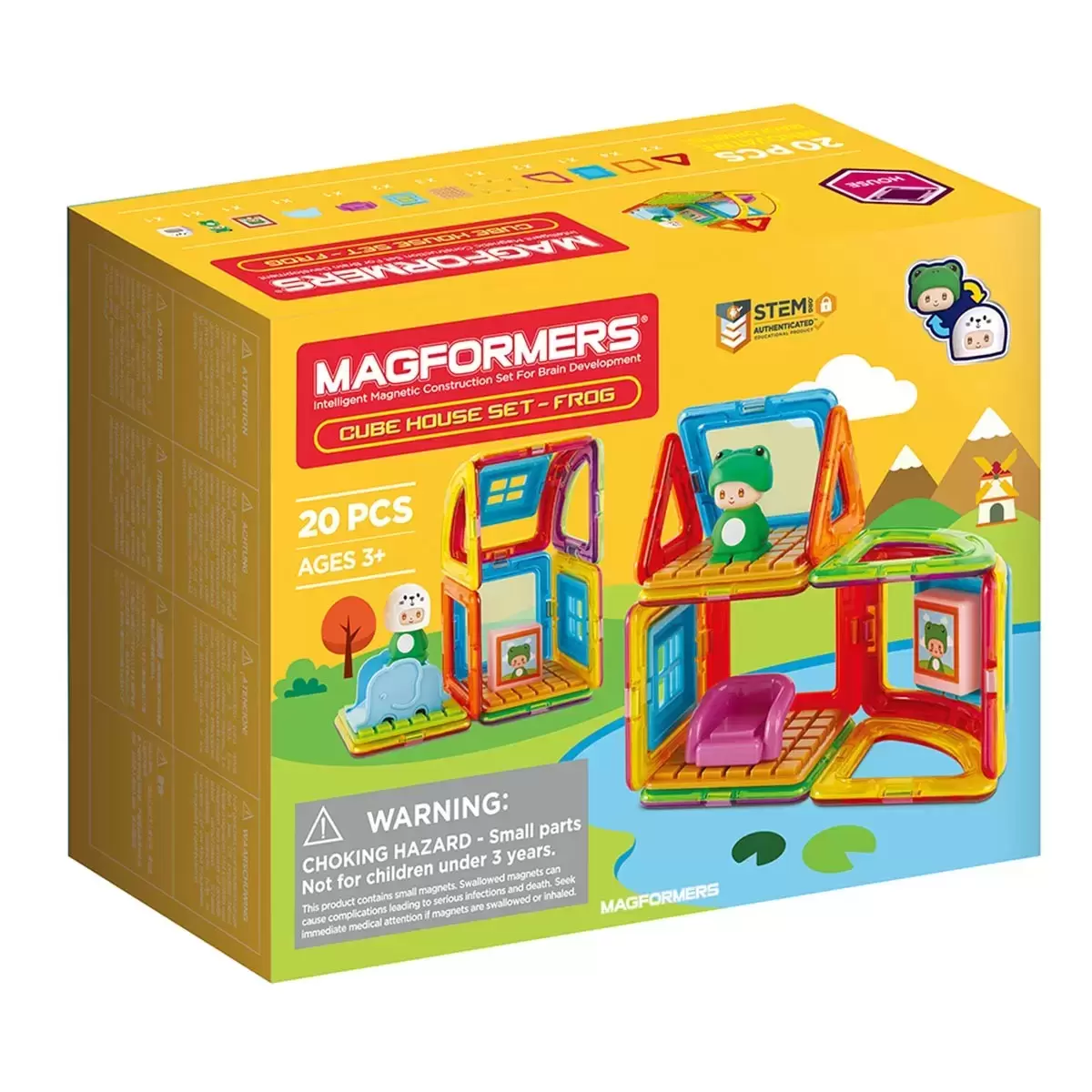 Magformers 磁性建構片 青蛙的家