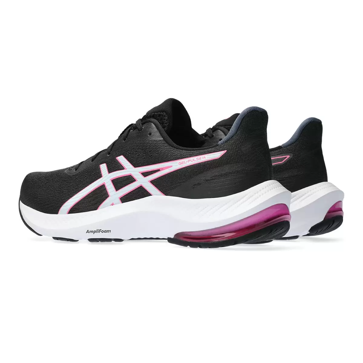 Asics 女慢跑鞋 黑粉